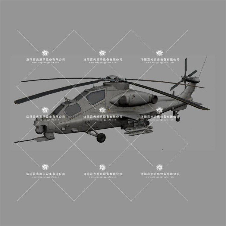 张家川武装直升机3D模型